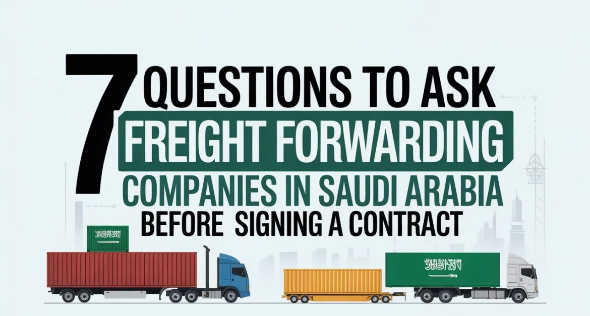 Freight Forwarding Companies in Saudi Arabia