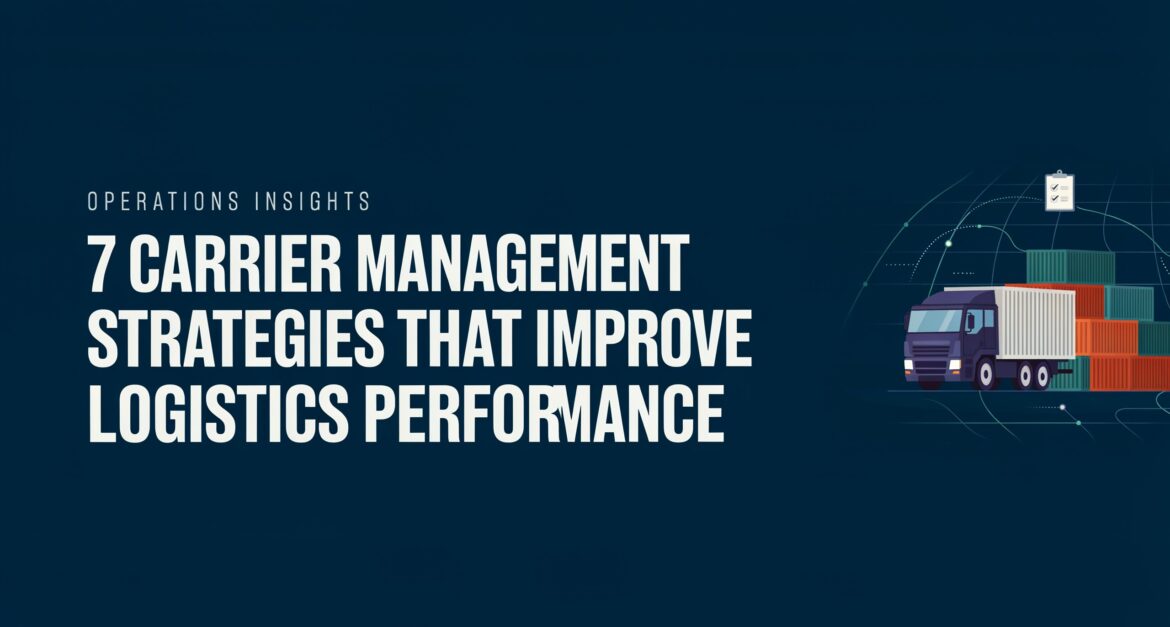 carrier management